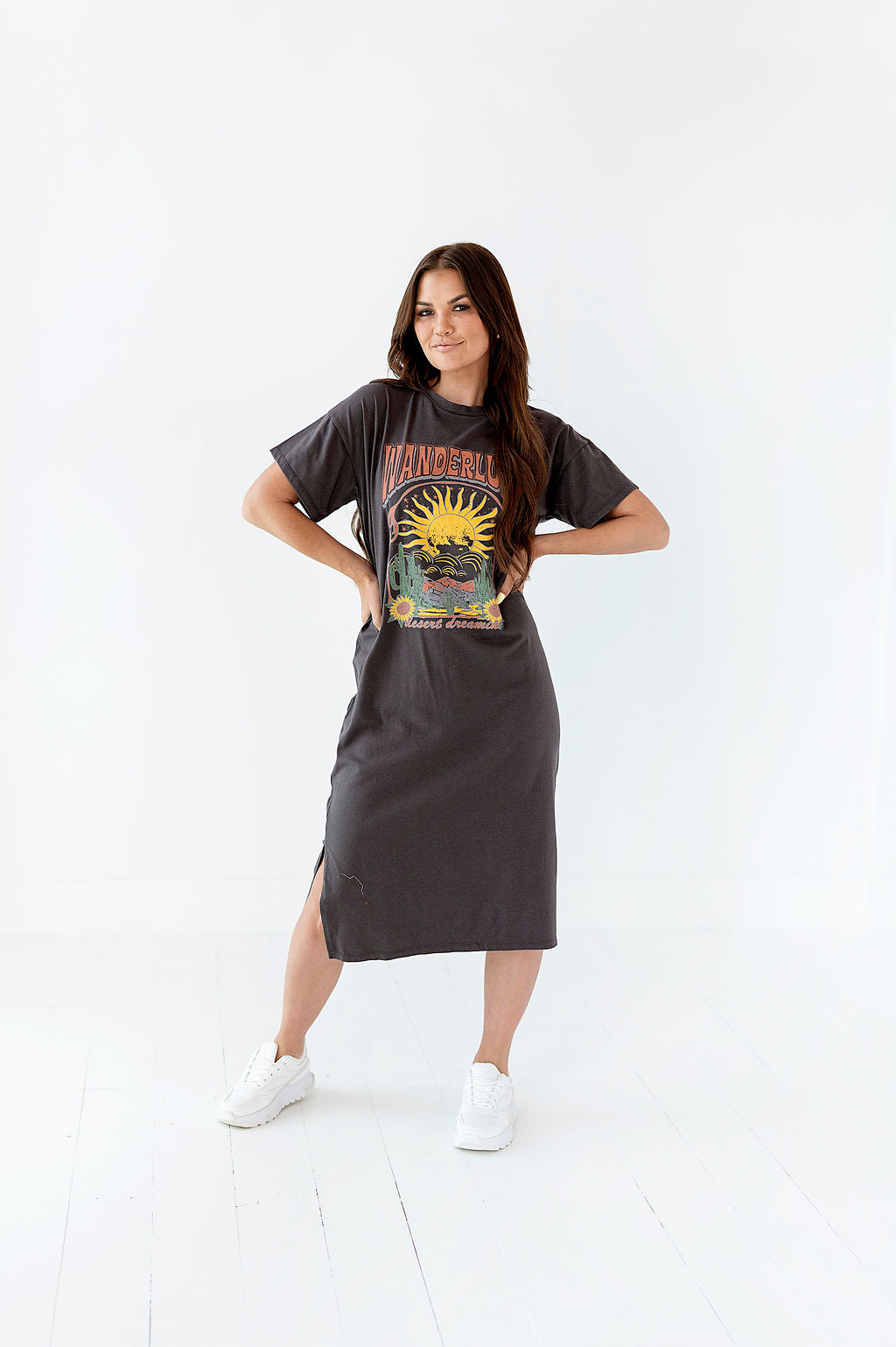 yayaq™-Desert Vibes T-Shirt Dress