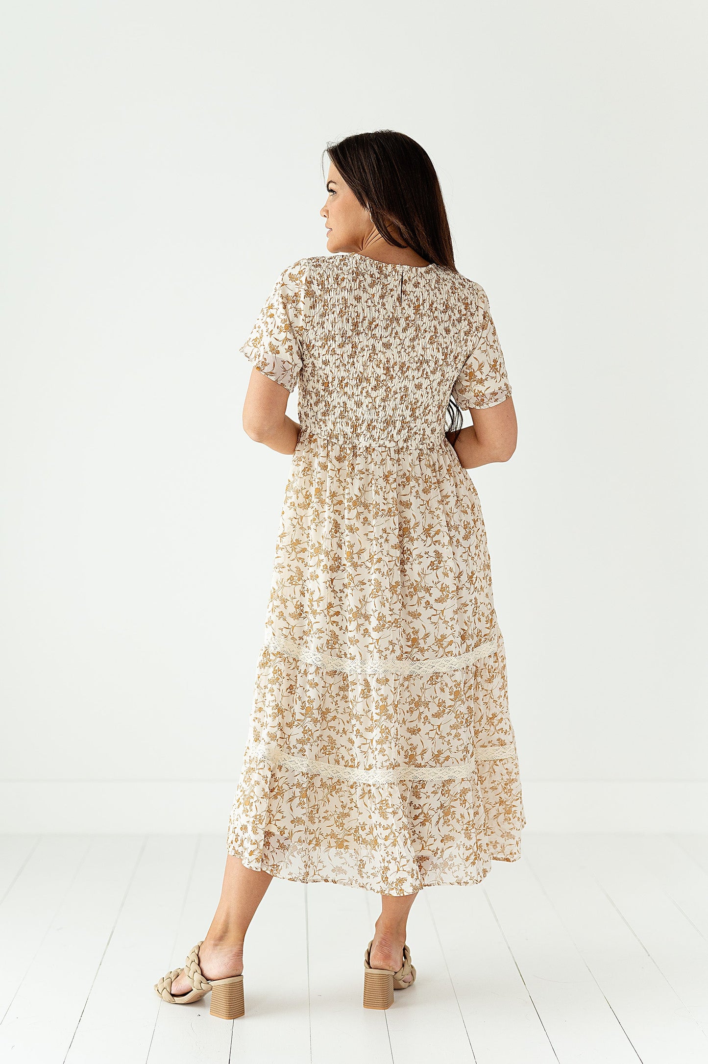 yayaq™-Ramona Tiered Dress in Ivory