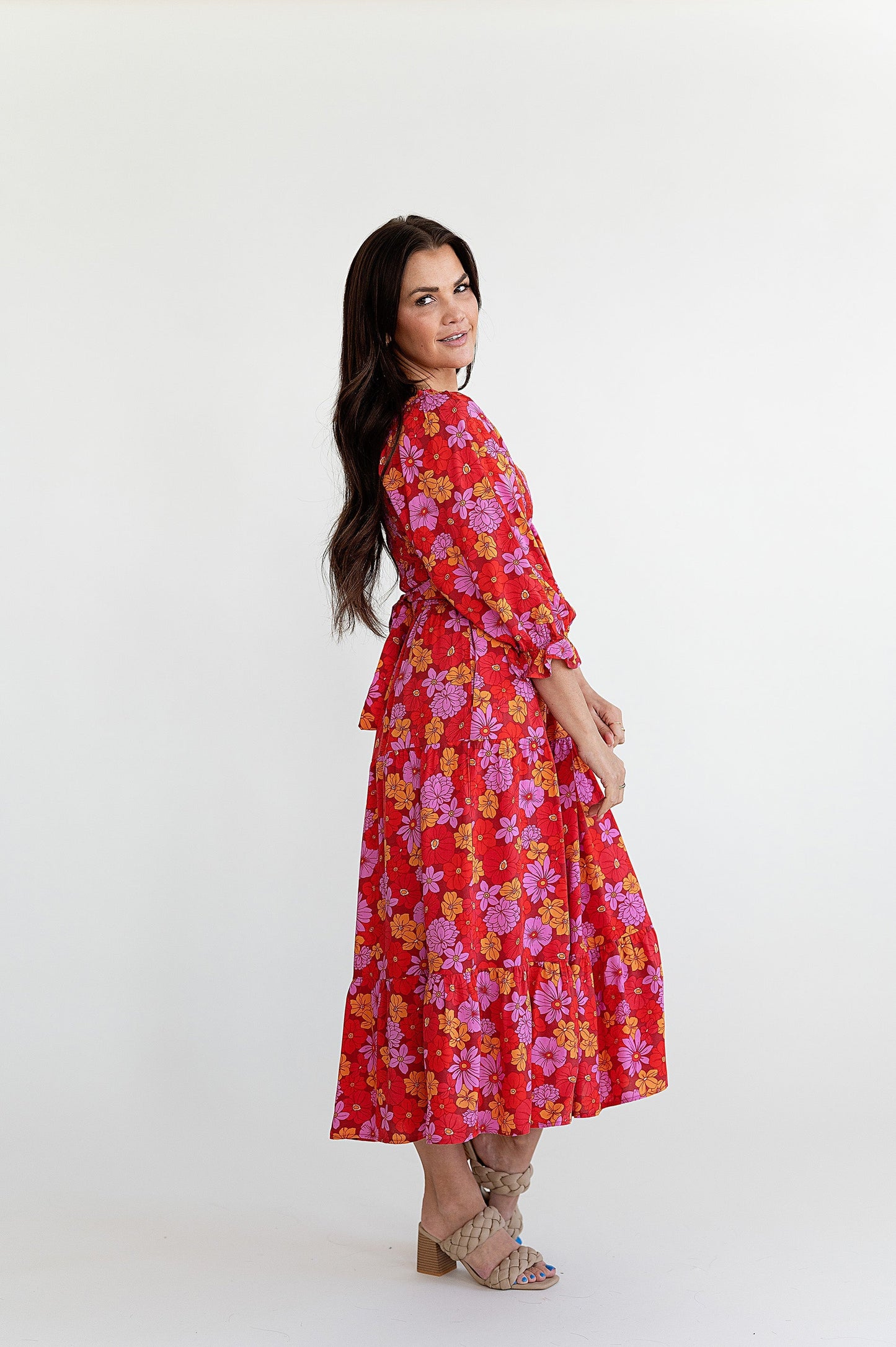 yayaq™-Selena Bright Floral Dress