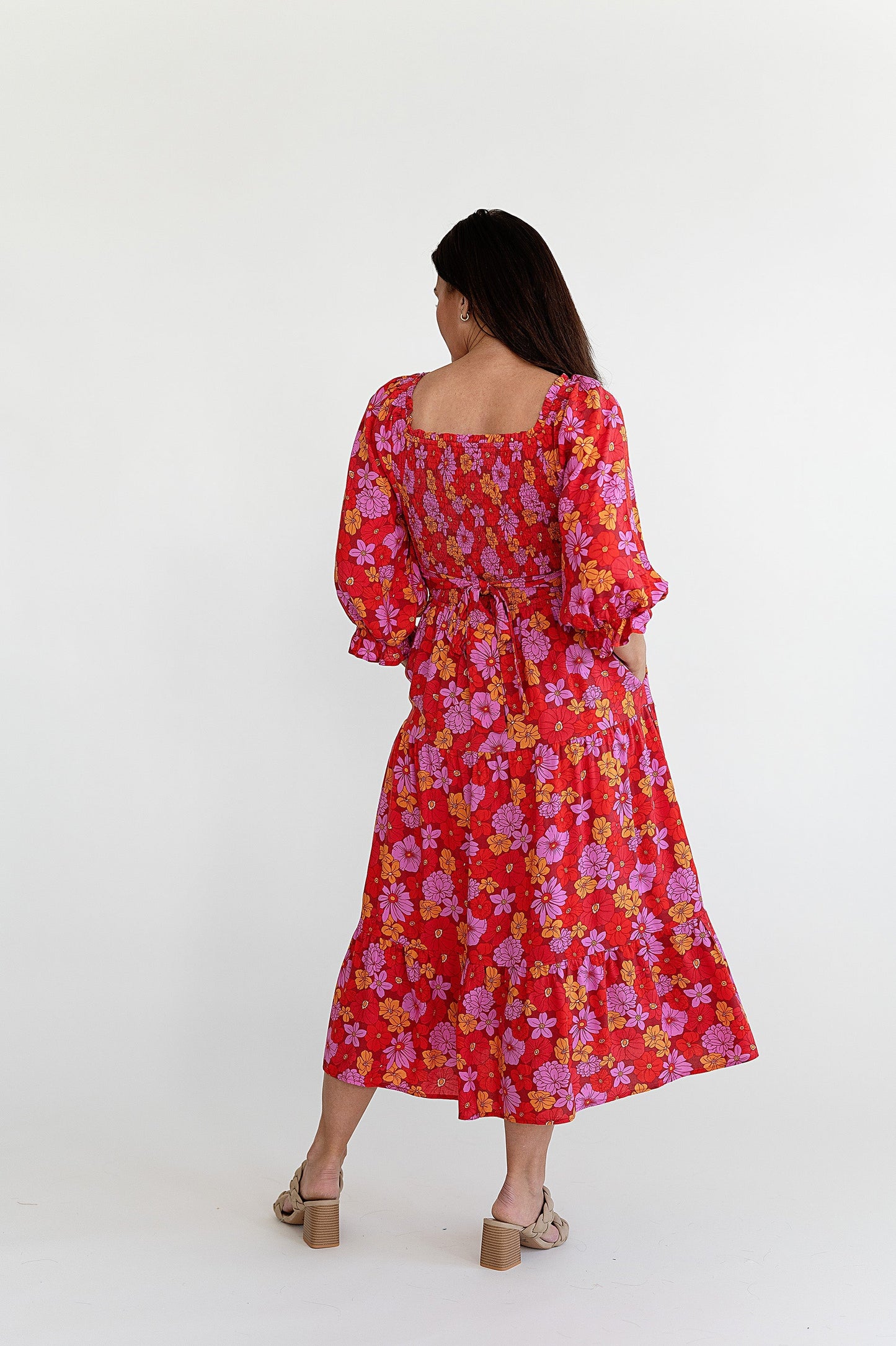 yayaq™-Selena Bright Floral Dress