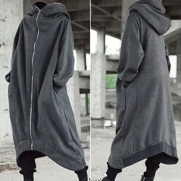 yayaq™-Unisex Long Sleeve Hooded Long Coat