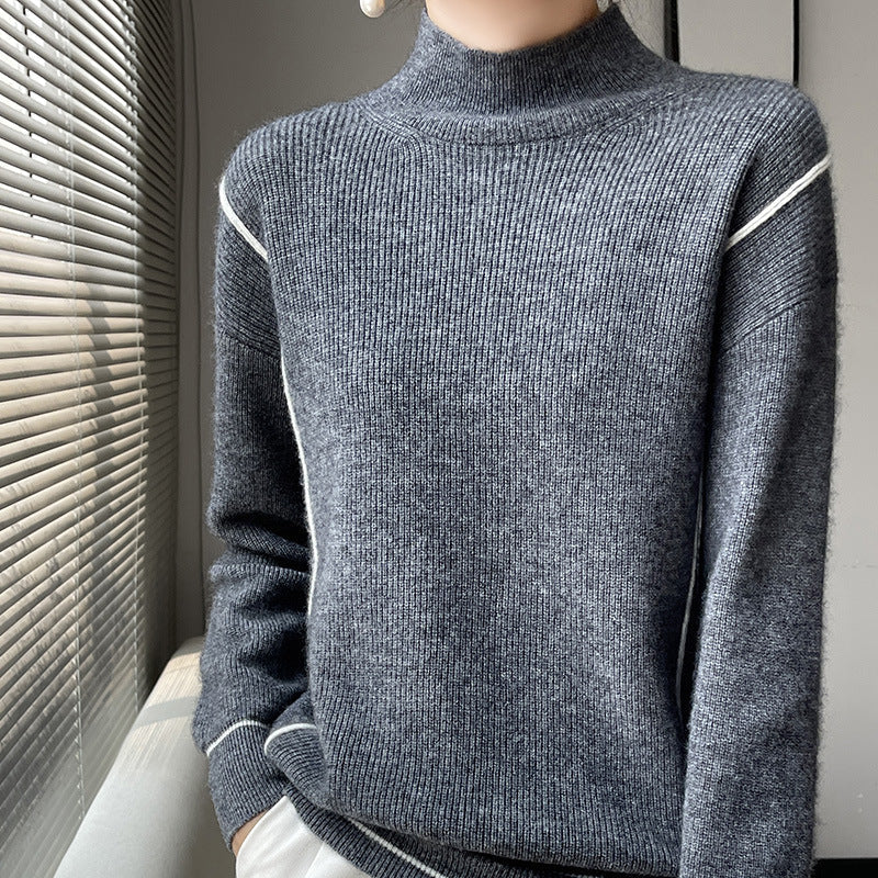 yayaq™-Elegant simple turtleneck sweater