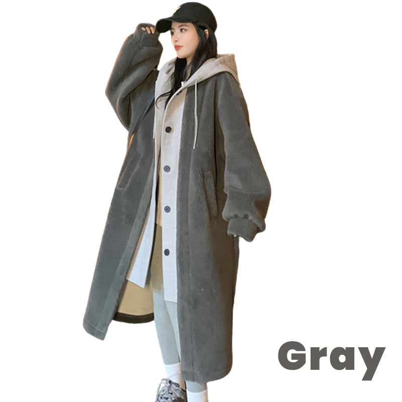 yayaq™-49% OFF🔥 2-Layered Lambswool Hooded Coat Jacket