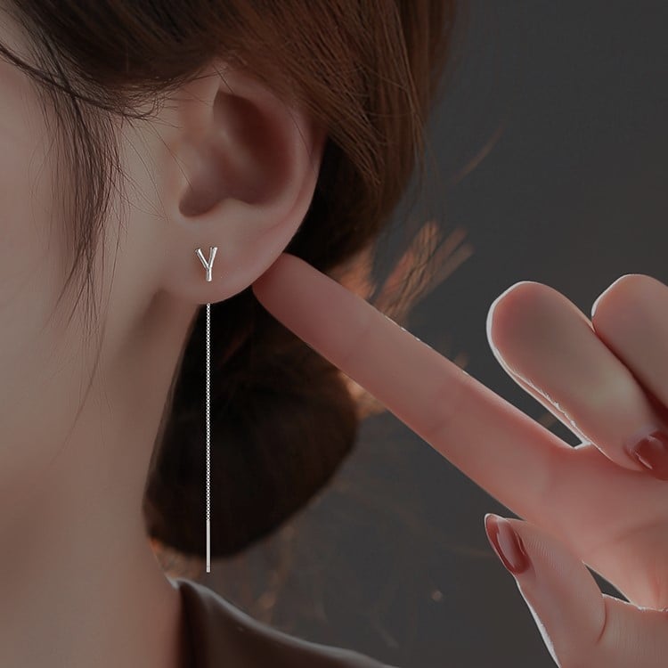 Shiny Alphabet Earrings-yayaq™