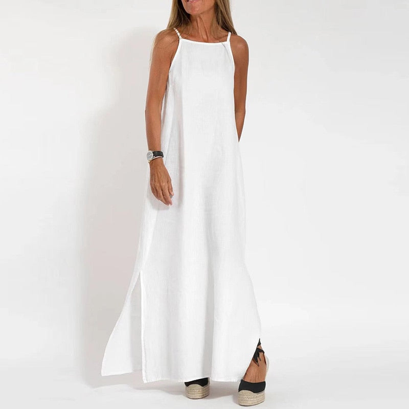 yayaq™-Cotton blend elegant dress – YaYaQ.com
